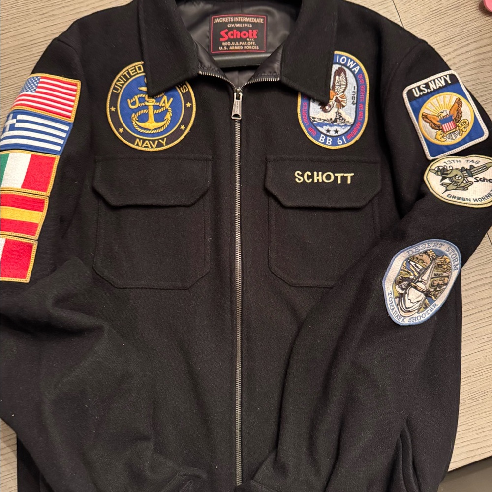 Schott military wool jacket